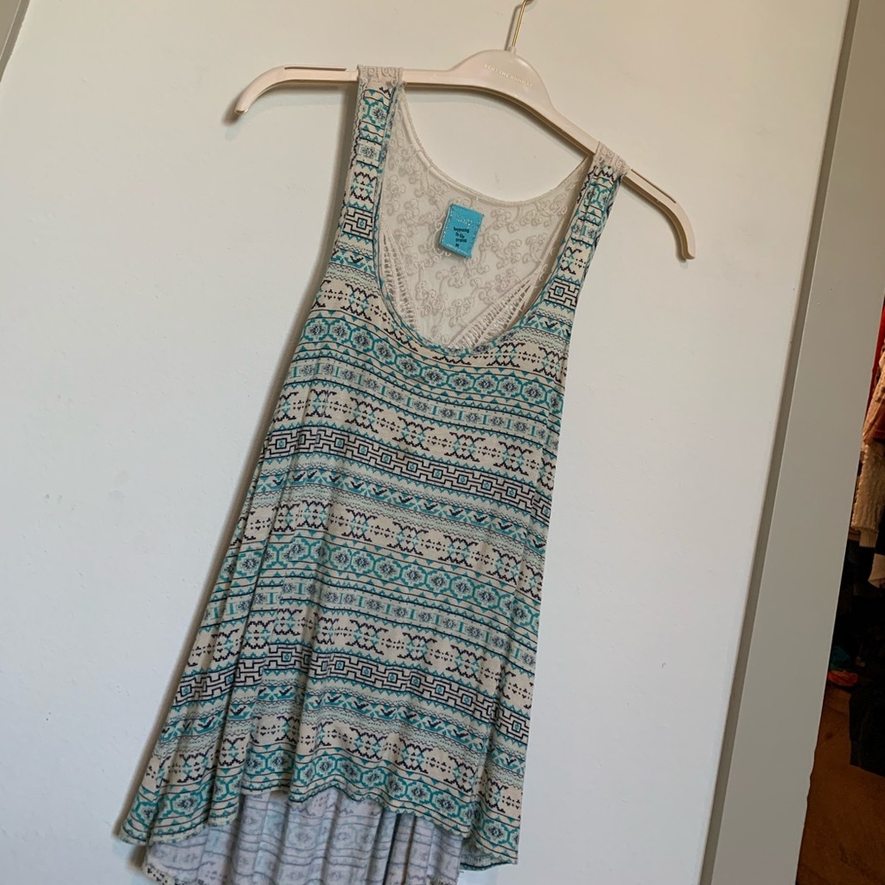 Tribal Tank with Lace back detail